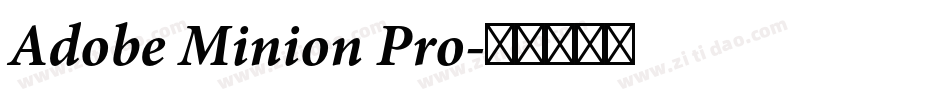Adobe Minion Pro字体转换